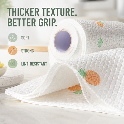 200Pcs Per Roll Reusable Cleaning Lazy Rags