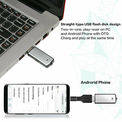 USB Flash Drive Voice Recorder 2-in-1 – Voice Activated, Smart Noise Reduction