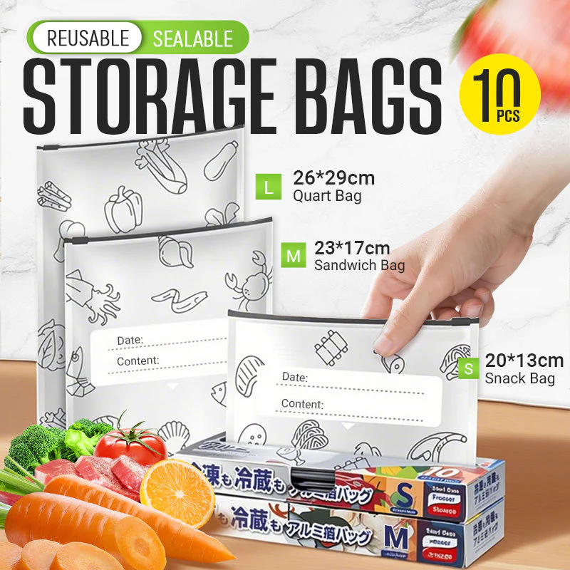 🔥Global bestseller🍗Reusable Aluminum Foil Sealable Storage Bags🥦