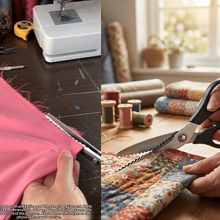 Handheld Serrated Craft Scissors