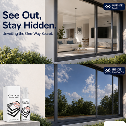 Reflective Window Spray | One-Way Mirror Privacy Shield for Home & Car