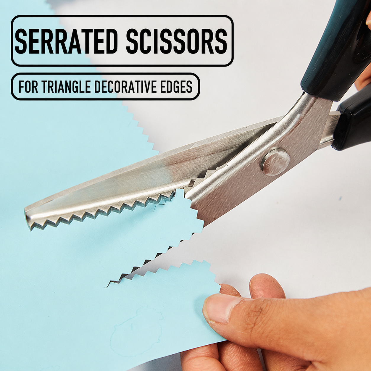 Handheld Serrated Craft Scissors