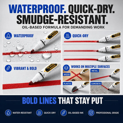 Precision Tip Quick-Dry Oil-Based Marker Pen