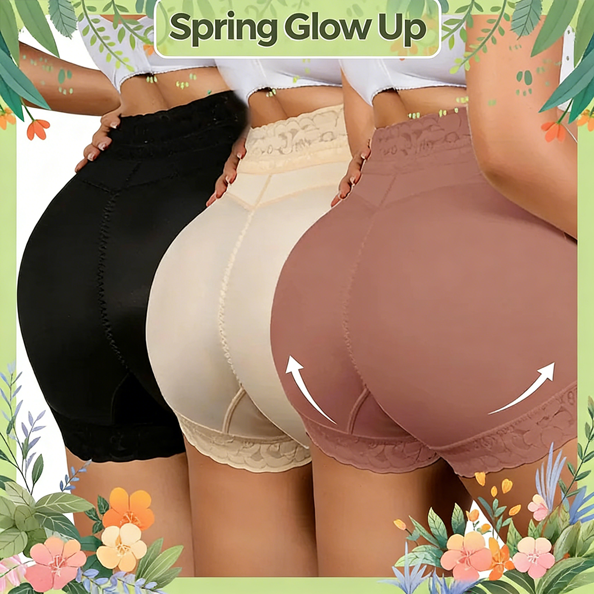High Waist Shapewear Panty with Anti-Slip Silicone Band