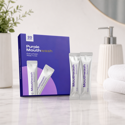 Purple Mouthwash - Peroxide-Free - Alcohol Free - Vegan Mint