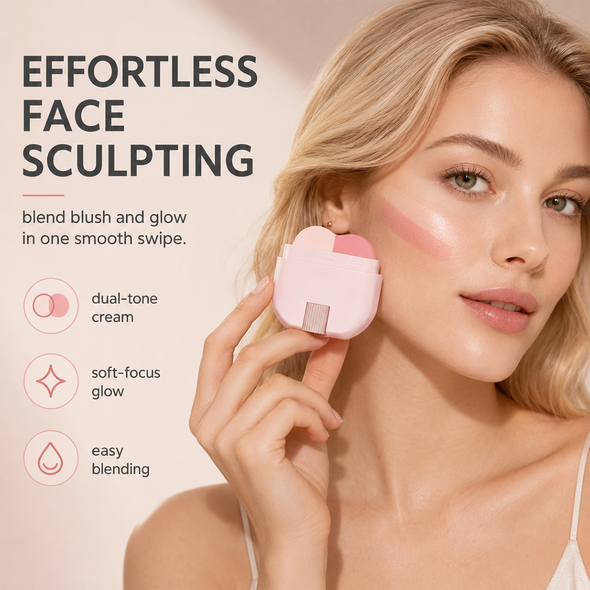 2-in-1 Long-Lasting Highlighter & Blush Stick