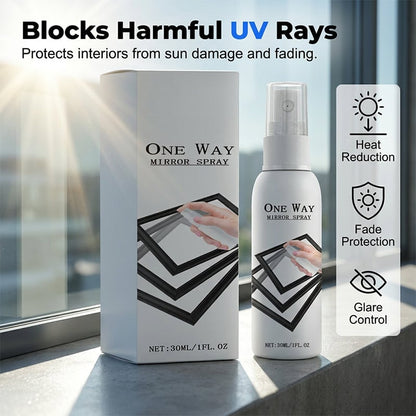 Reflective Window Spray | One-Way Mirror Privacy Shield for Home & Car
