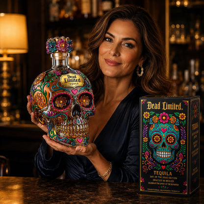 Day of the Dead Decorative Tequila Bottle