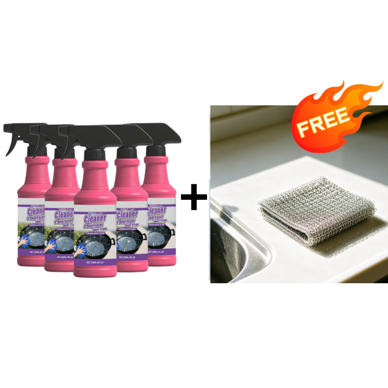 🔥Fast-Acting Heavy-Duty Grill Degreaser Spray🍢💦