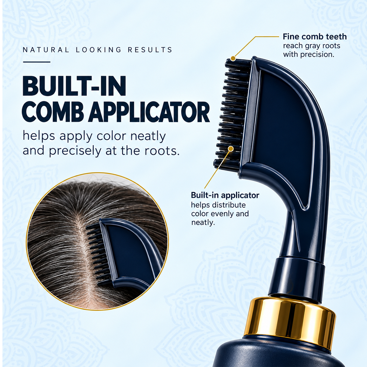 ⏳Time-Limited Special⏰Herbal Hair Dye Comb for Home Use