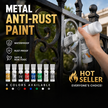 ✨New Arrival✨🖌️🏠Water-Based Metallic Silver Paint with Built-in Brush💥👍