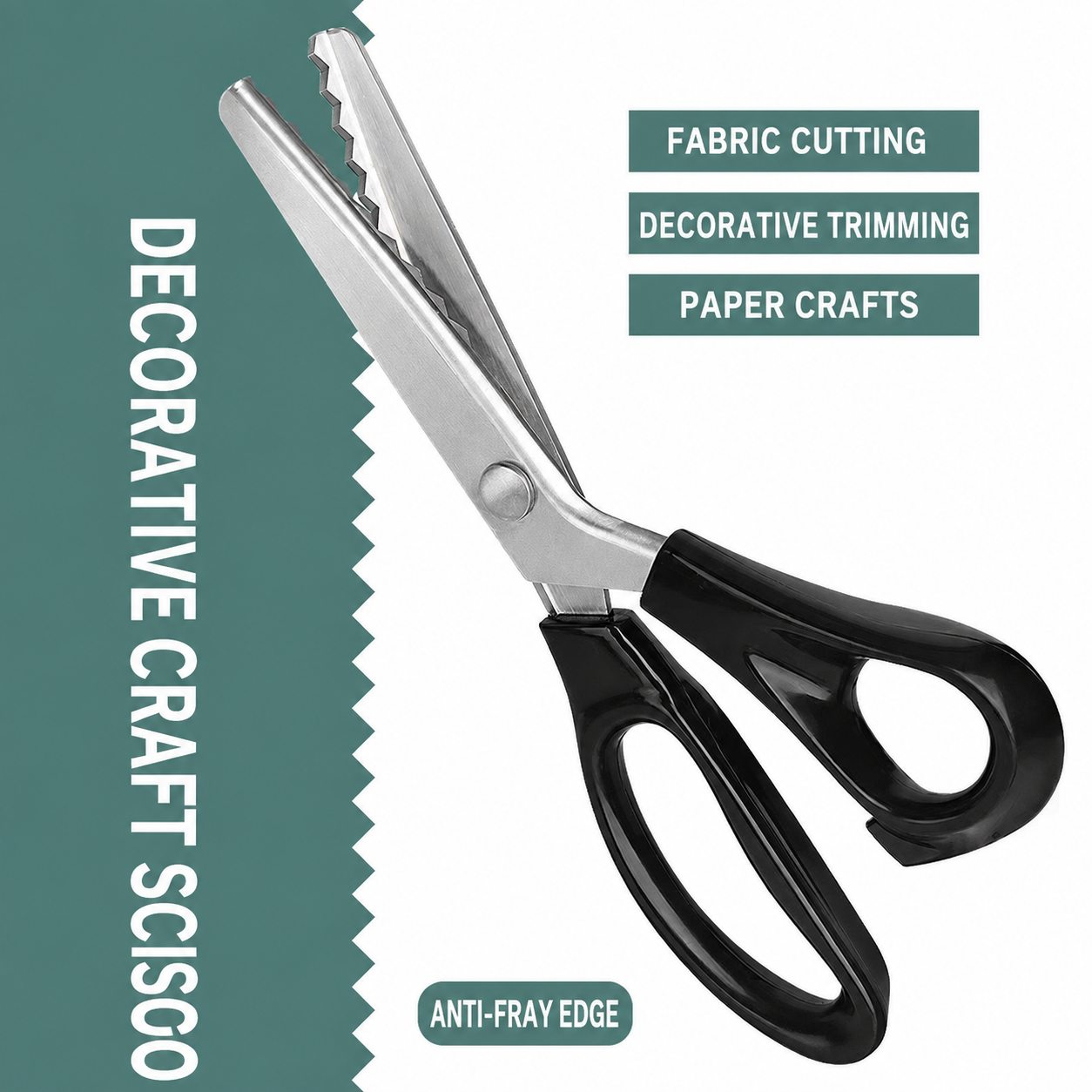 Handheld Serrated Craft Scissors