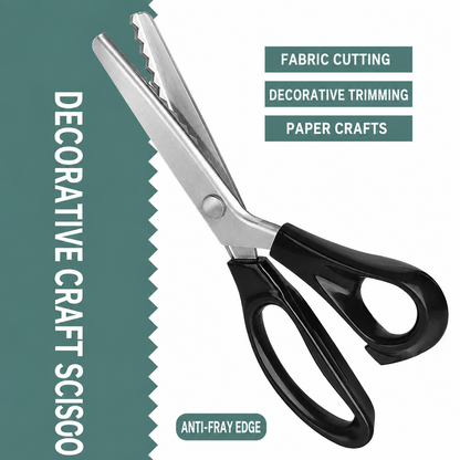 Handheld Serrated Craft Scissors