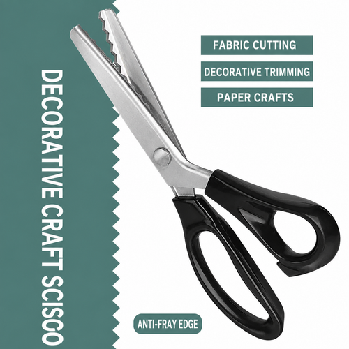Handheld Serrated Craft Scissors