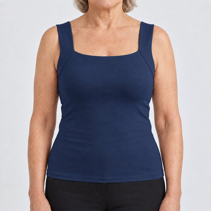 U-Neck Built-In Bra Shaping Tank Top