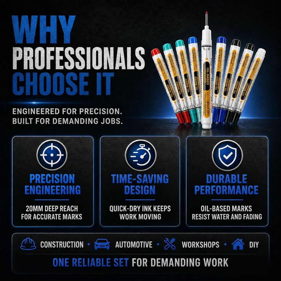 Precision Tip Quick-Dry Oil-Based Marker Pen