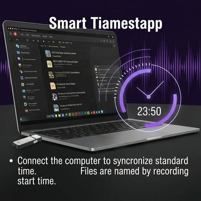USB Flash Drive Voice Recorder 2-in-1 – Voice Activated, Smart Noise Reduction