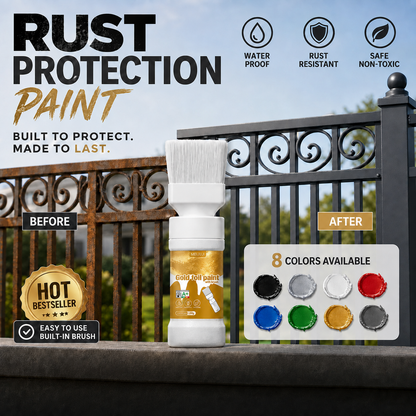 ✨New Arrival✨🖌️🏠Water-Based Metallic Silver Paint with Built-in Brush💥👍