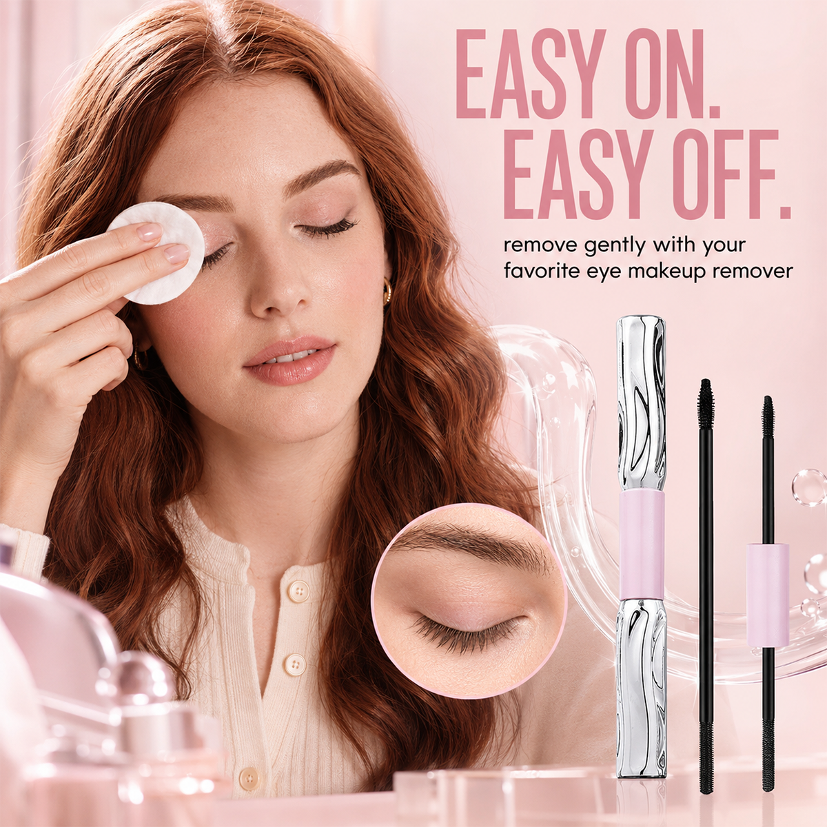 2-in-1 Long-Lasting Volumizing and Curling Mascara
