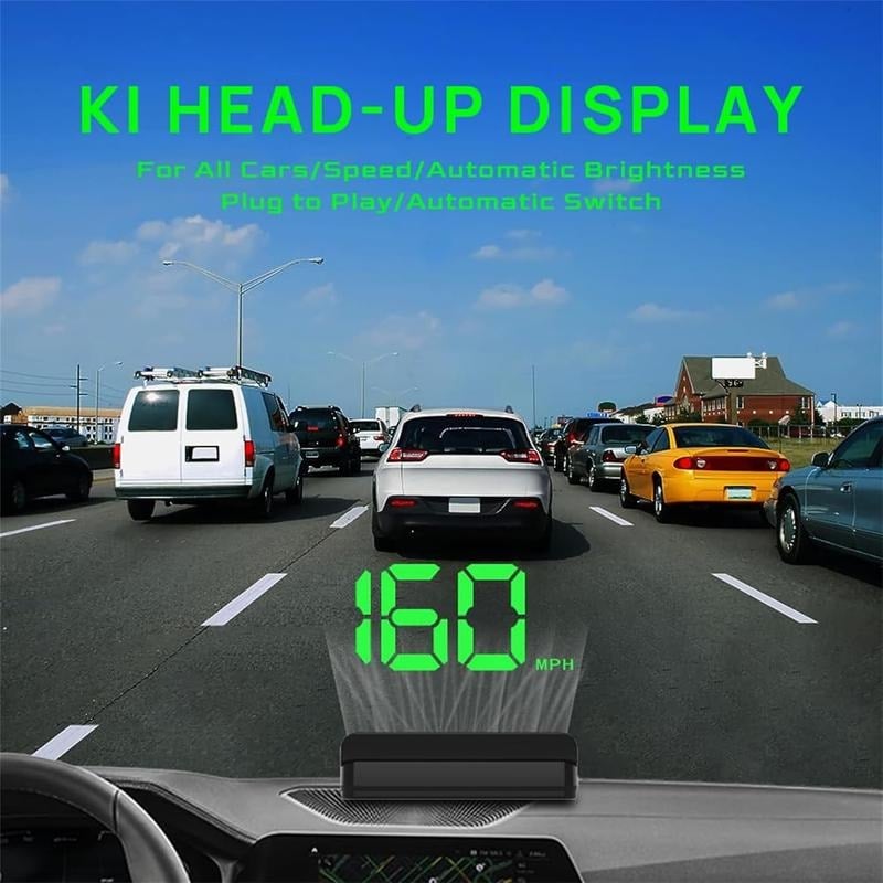 🚗 GPS Head-Up Display Speedometer – Digital HUD for Cars, Trucks & Motorcycles