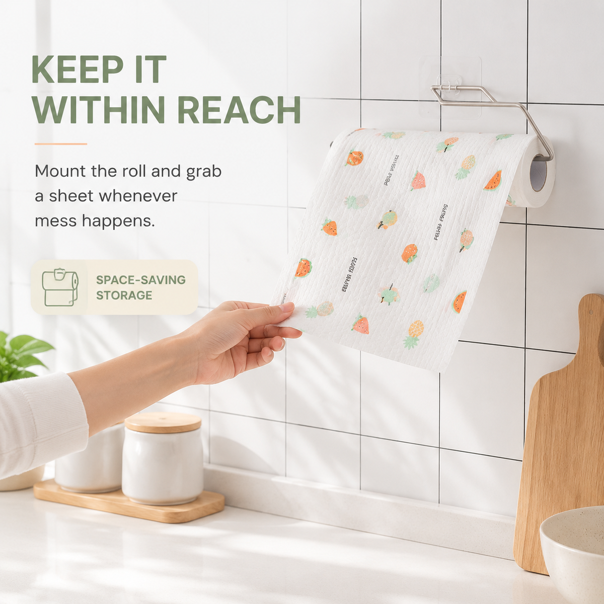 200Pcs Per Roll Reusable Cleaning Lazy Rags