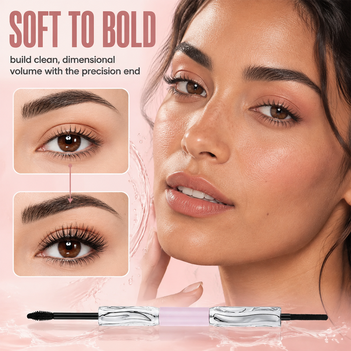 2-in-1 Long-Lasting Volumizing and Curling Mascara