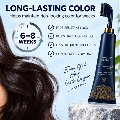 ⏳Time-Limited Special⏰Herbal Hair Dye Comb for Home Use