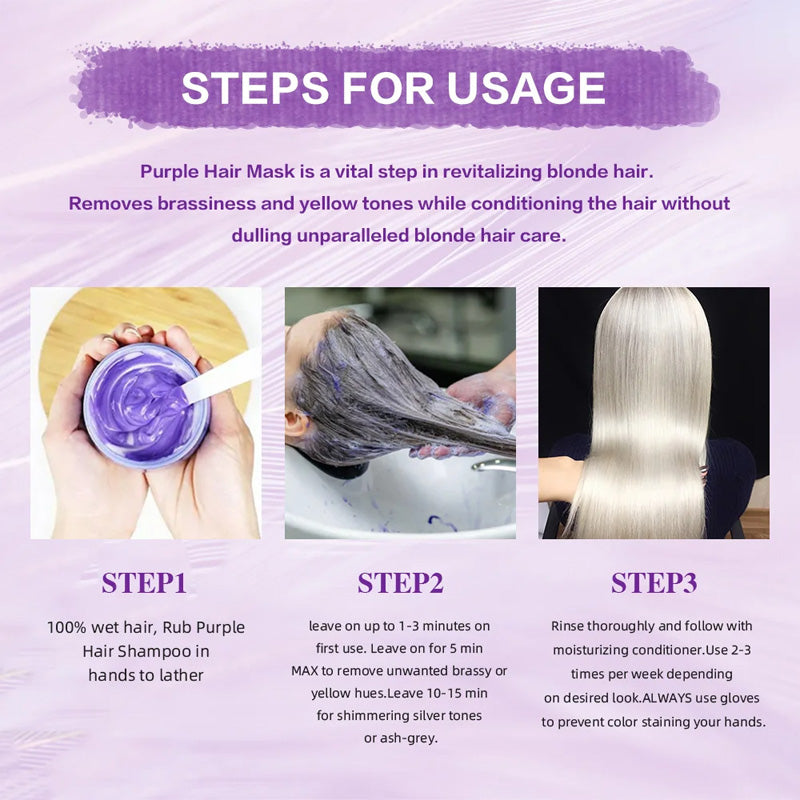 👱‍♀️ Moisturizing Purple Hair Mask with Long‑Lasting Scent ✨