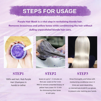 👱‍♀️ Moisturizing Purple Hair Mask with Long‑Lasting Scent ✨