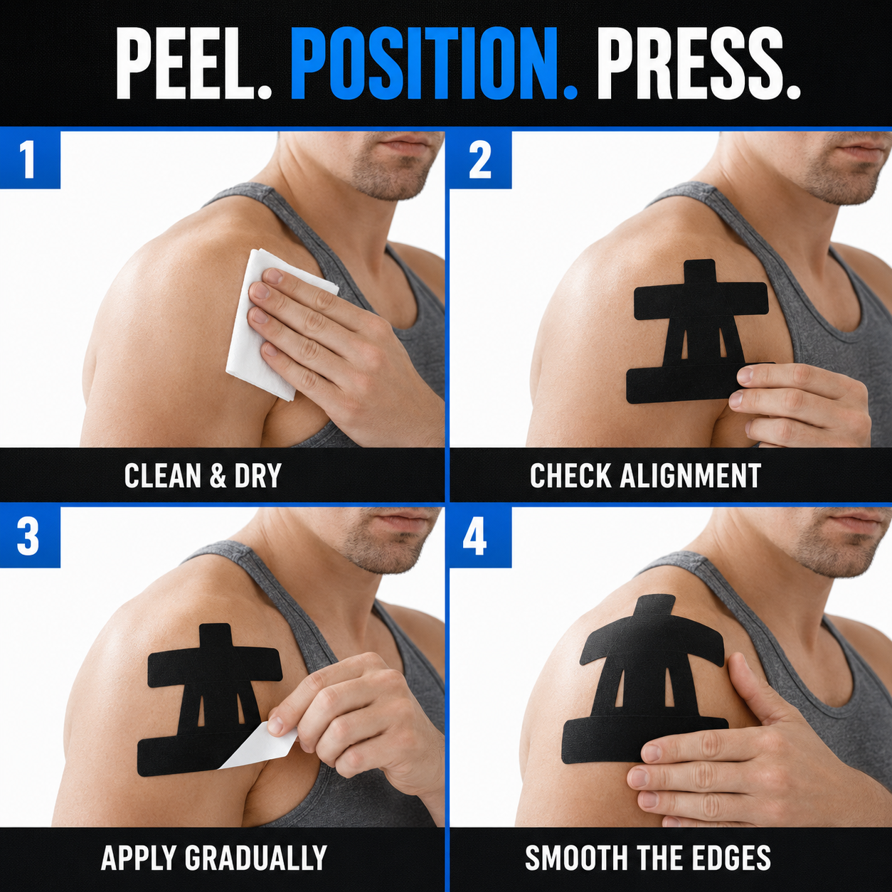 🔥Kinesiology Tape – Flexible Kinesiology Patches for Active Movement