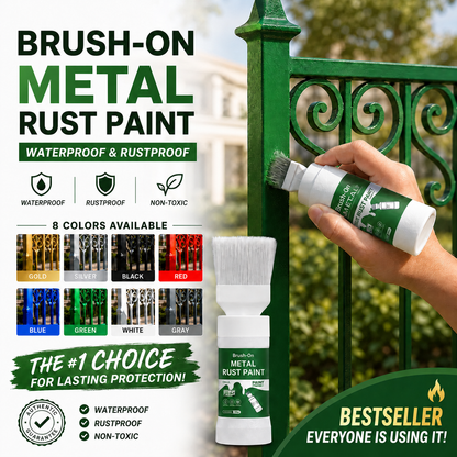 ✨New Arrival✨🖌️🏠Water-Based Metallic Silver Paint with Built-in Brush💥👍
