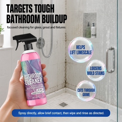 ✨ Bathroom Cleaner: Sparkle in Seconds, No Harsh Fumes