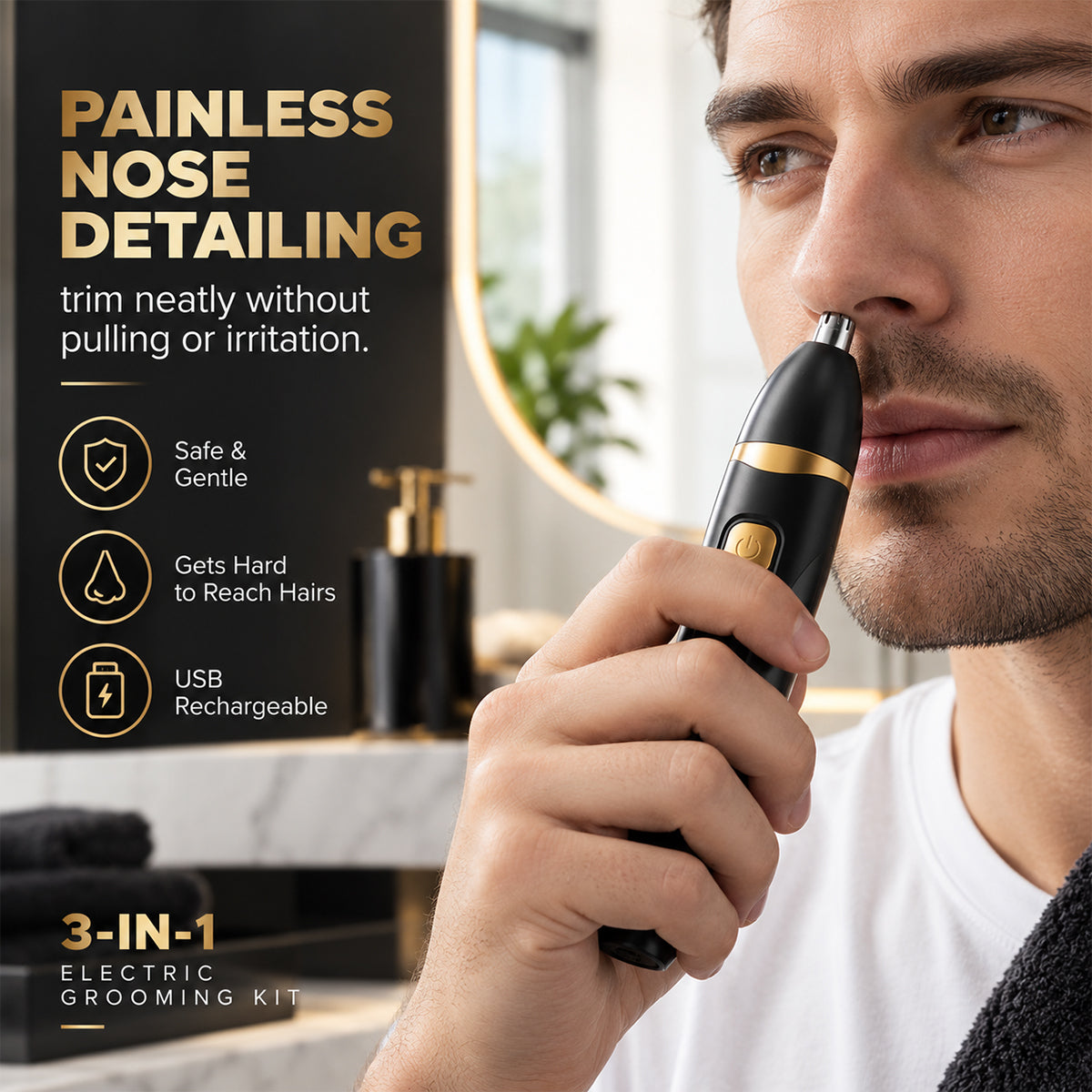 ✂️ 3-in-1 Electric Grooming Kit | USB Rechargeable