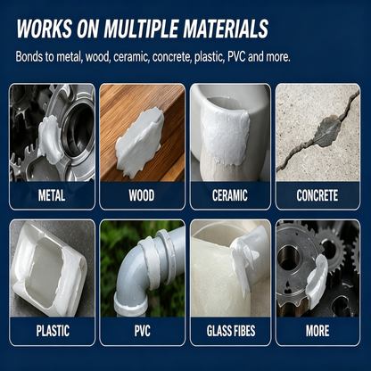 🏠Steel Reinforced Epoxy Repair Putty — Universal Glue for Metal, Wood, Plastic