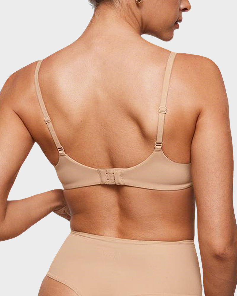 Unlined Plunge Balconette Bra with Underwire
