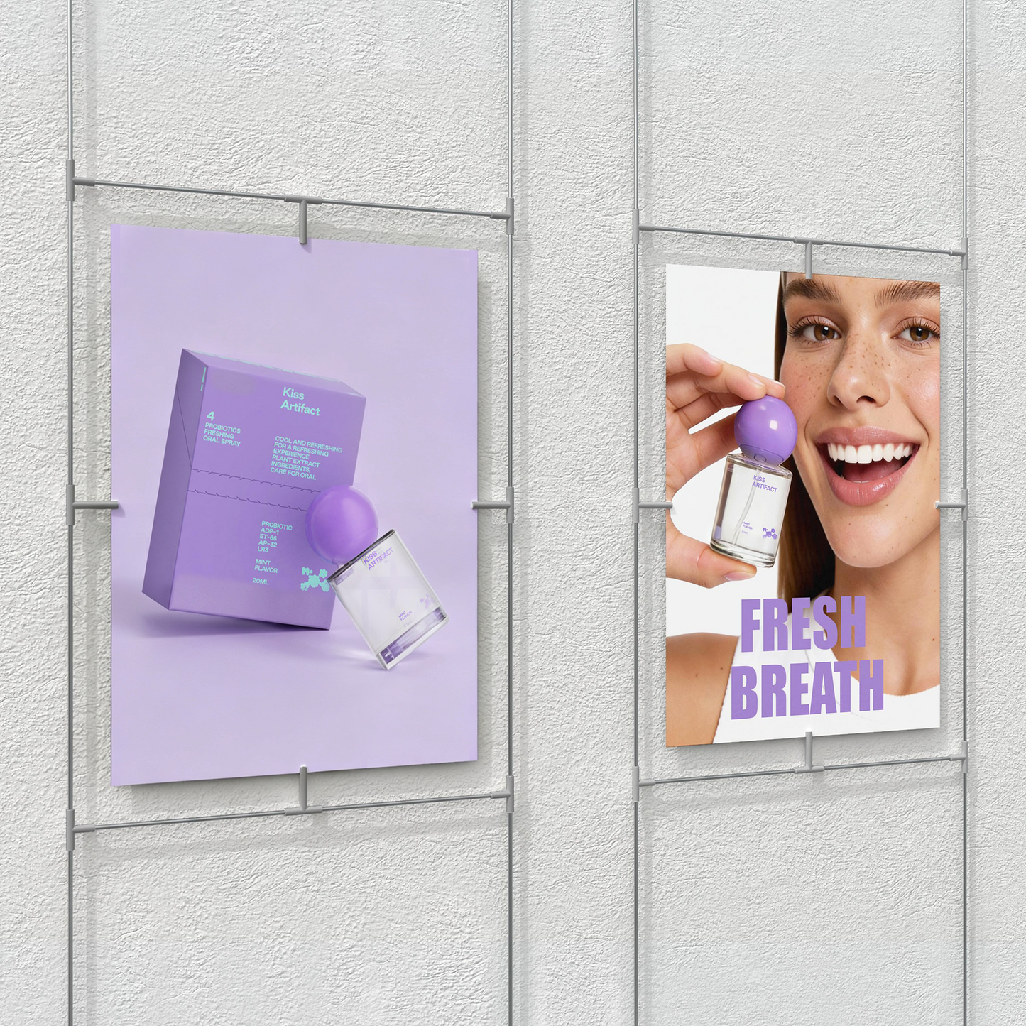 💜Kiss Artifact-Probiotic Oral Spray | Portable Mint Mouth Spray for Instant Fresh Breath