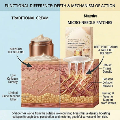 Targeted Bust Care Microneedle Patches – Firm-Looking Skin & Shape Support