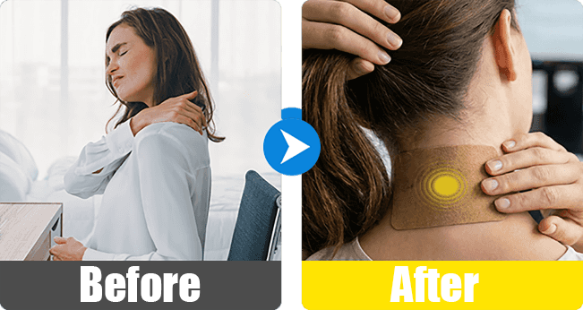 Neck before and after
