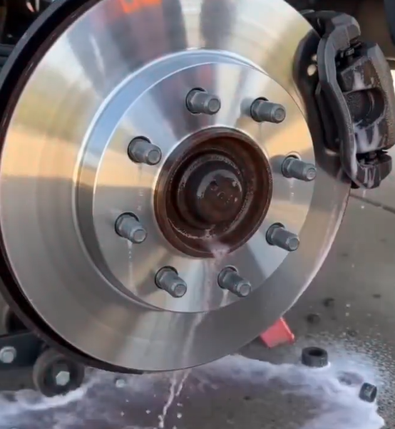 Customer brake rotor cleaning result