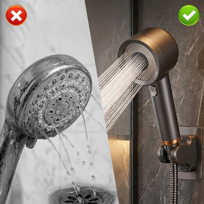 Filtered High-Pressure Shower Head Set - Stop settling for weak showers