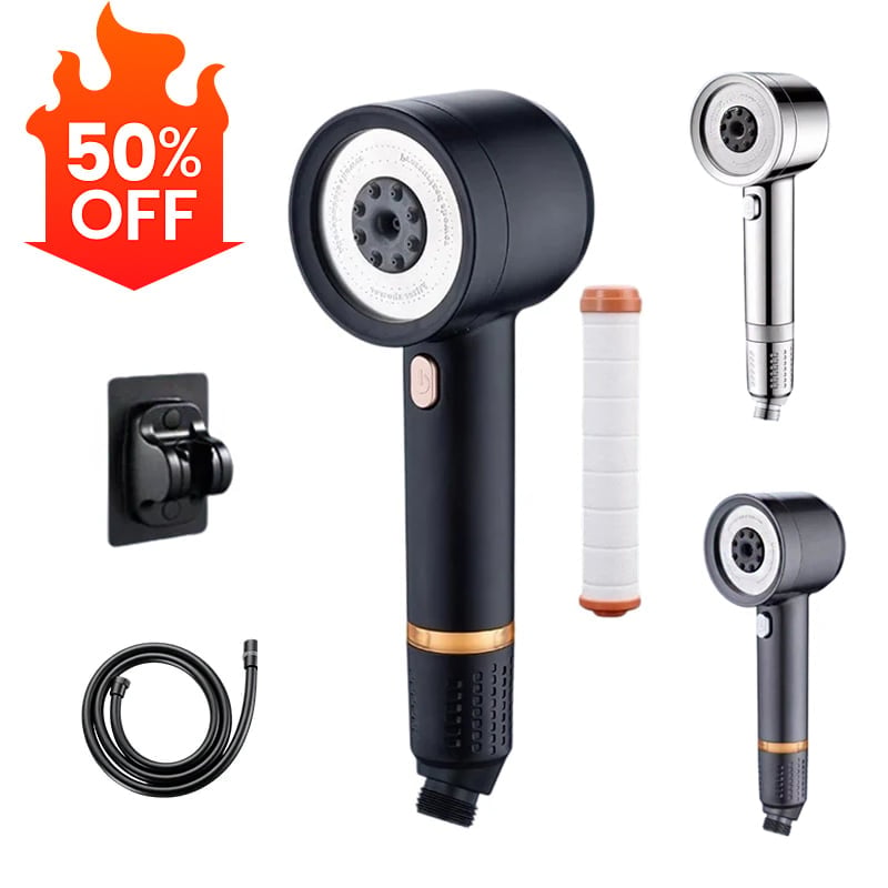 Filtered High-Pressure Shower Head Set - Stop settling for weak showers