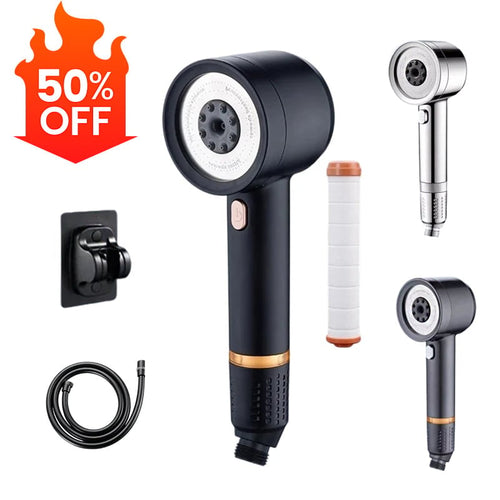 Filtered High-Pressure Shower Head Set - Stop settling for weak showers