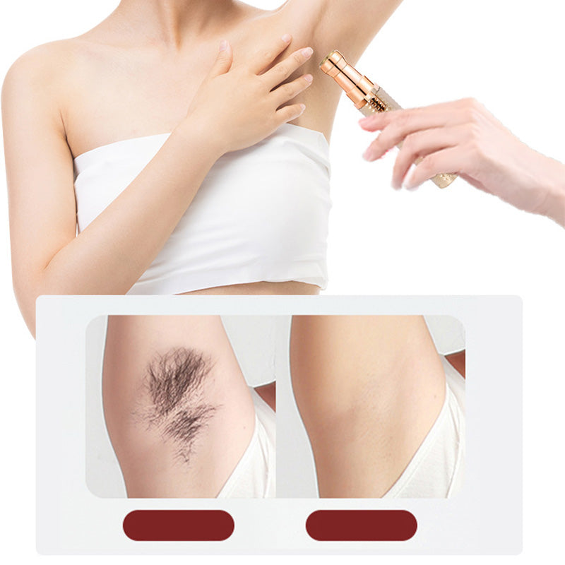 🔥 Portable Electric Eyebrow Trimmer – Interchangeable Heads 🪒