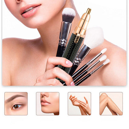 🔥 Portable Electric Eyebrow Trimmer – Interchangeable Heads 🪒