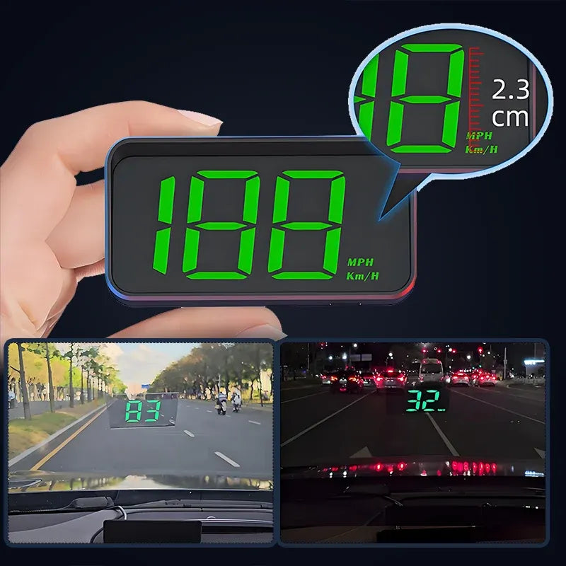 🚗 GPS Head-Up Display Speedometer – Digital HUD for Cars, Trucks & Motorcycles