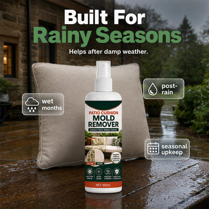 Patio Cushion Mold & Mildew Remover Spray – Powerful Outdoor Fabric Stain Cleaner