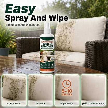 Patio Cushion Mold & Mildew Remover Spray – Powerful Outdoor Fabric Stain Cleaner