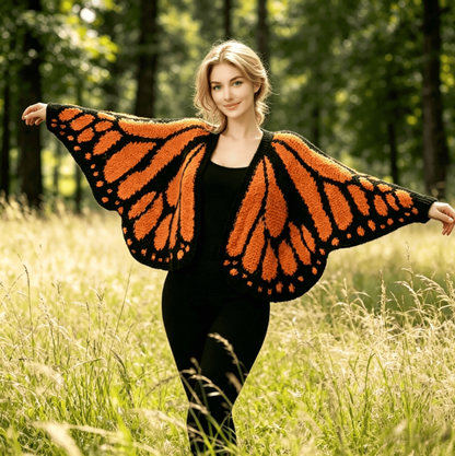 Women's Trendy Butterfly Wings Knit Cardigan Casual Fashion Knitwear Knit Coat for Vacation Parties
