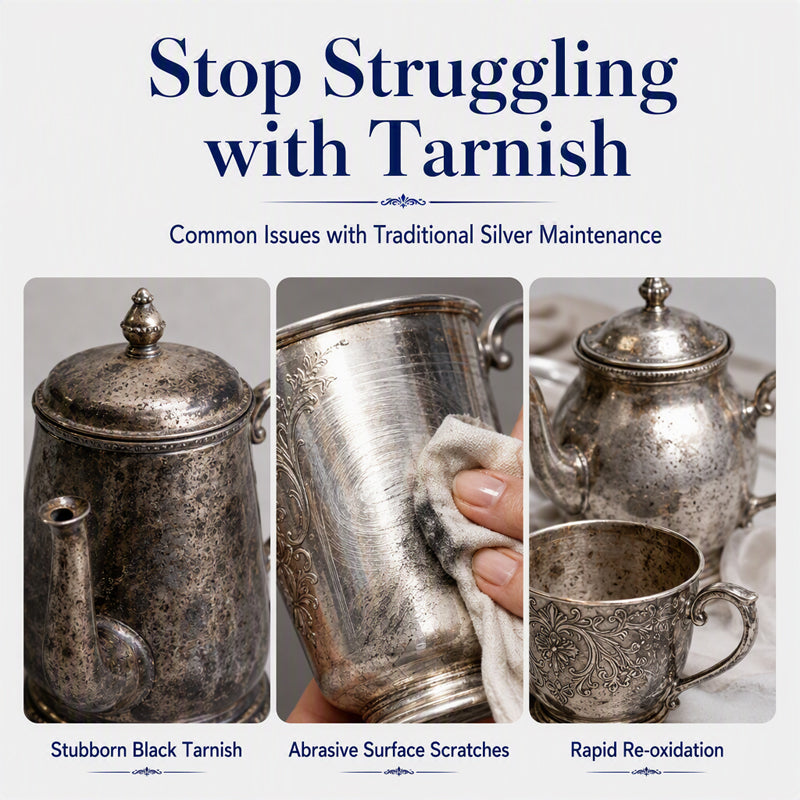 Professional Silver Polish Cream – Removes Tarnish & Restores Shine