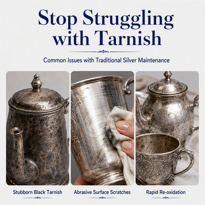 Professional Silver Polish Cream – Removes Tarnish & Restores Shine